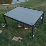 Backyard Discovery Trenton 16ft x 12ft Steel Pergola Modern Design