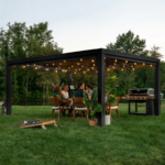 Backyard Discovery Trenton 16ft x 12ft Steel Pergola Modern Design