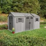 Lifetime 15ft x 8ft Outdoor Storage Shed Side Entry Durable Construction